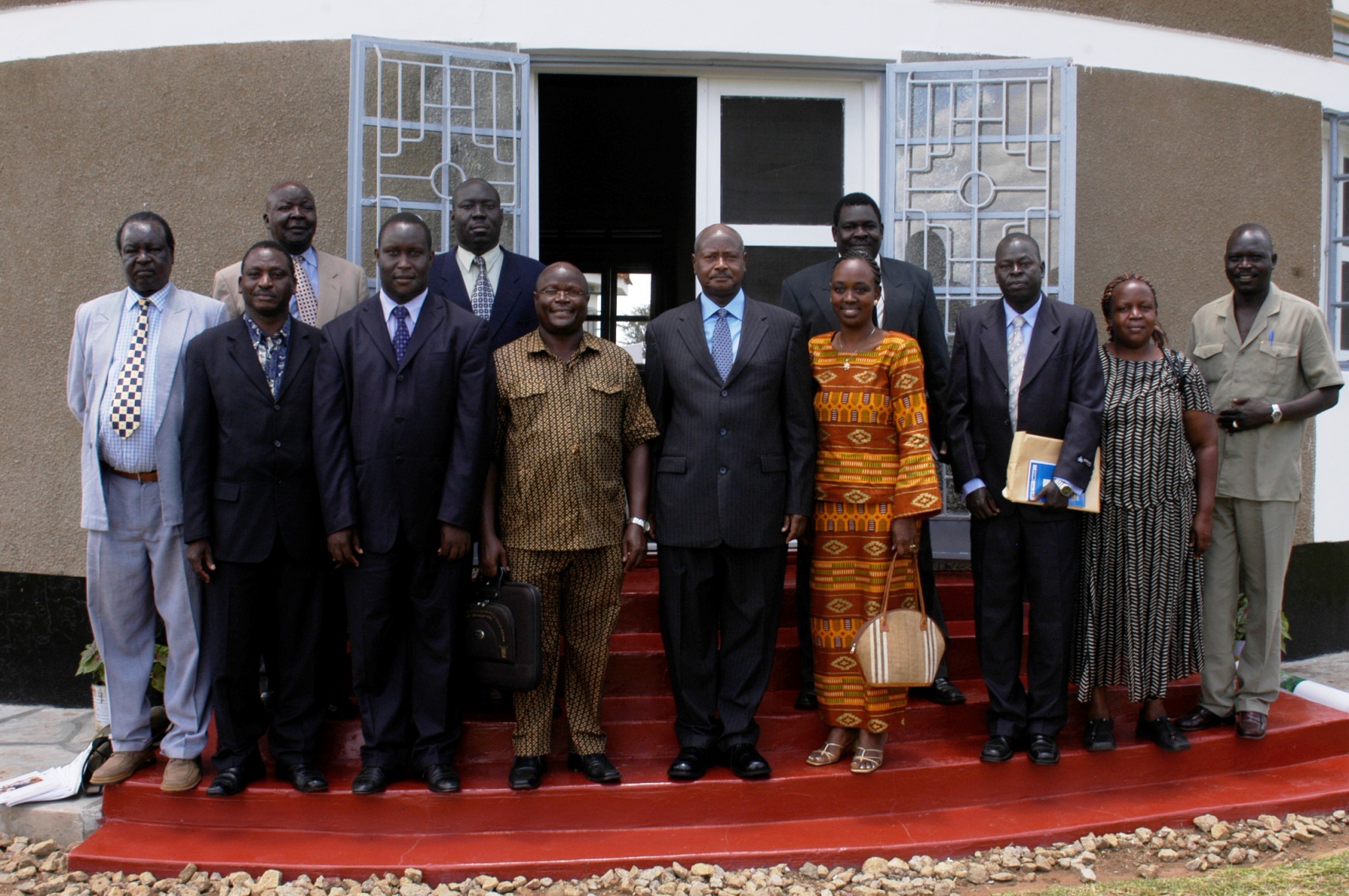 The NEFEA team with President Yoweri Museveni in Uganda